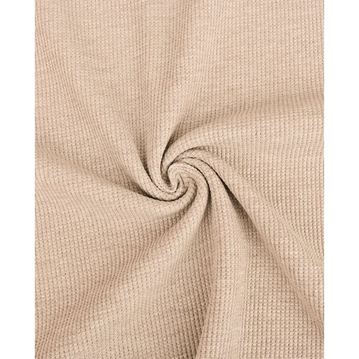 Winterdeken wafel jersey/welnessfleece beige (75x100cm)