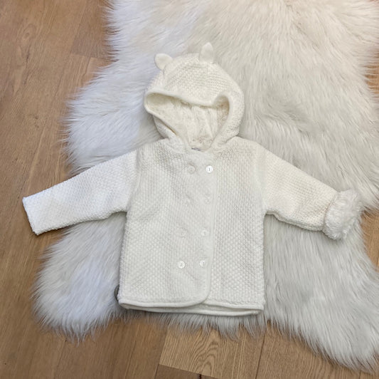 Manteau ecru teddy