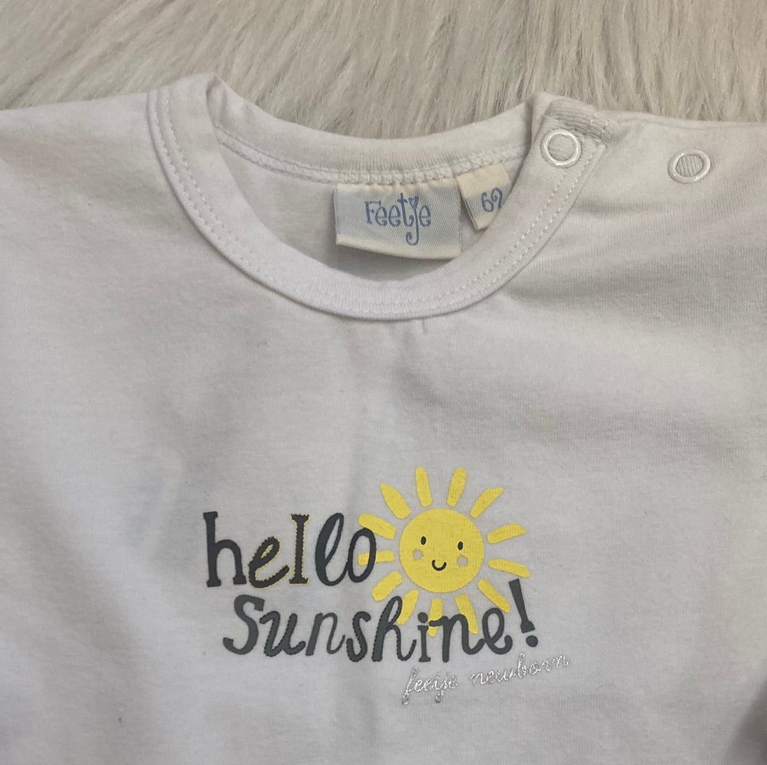 T-shirt uni hello sunshine