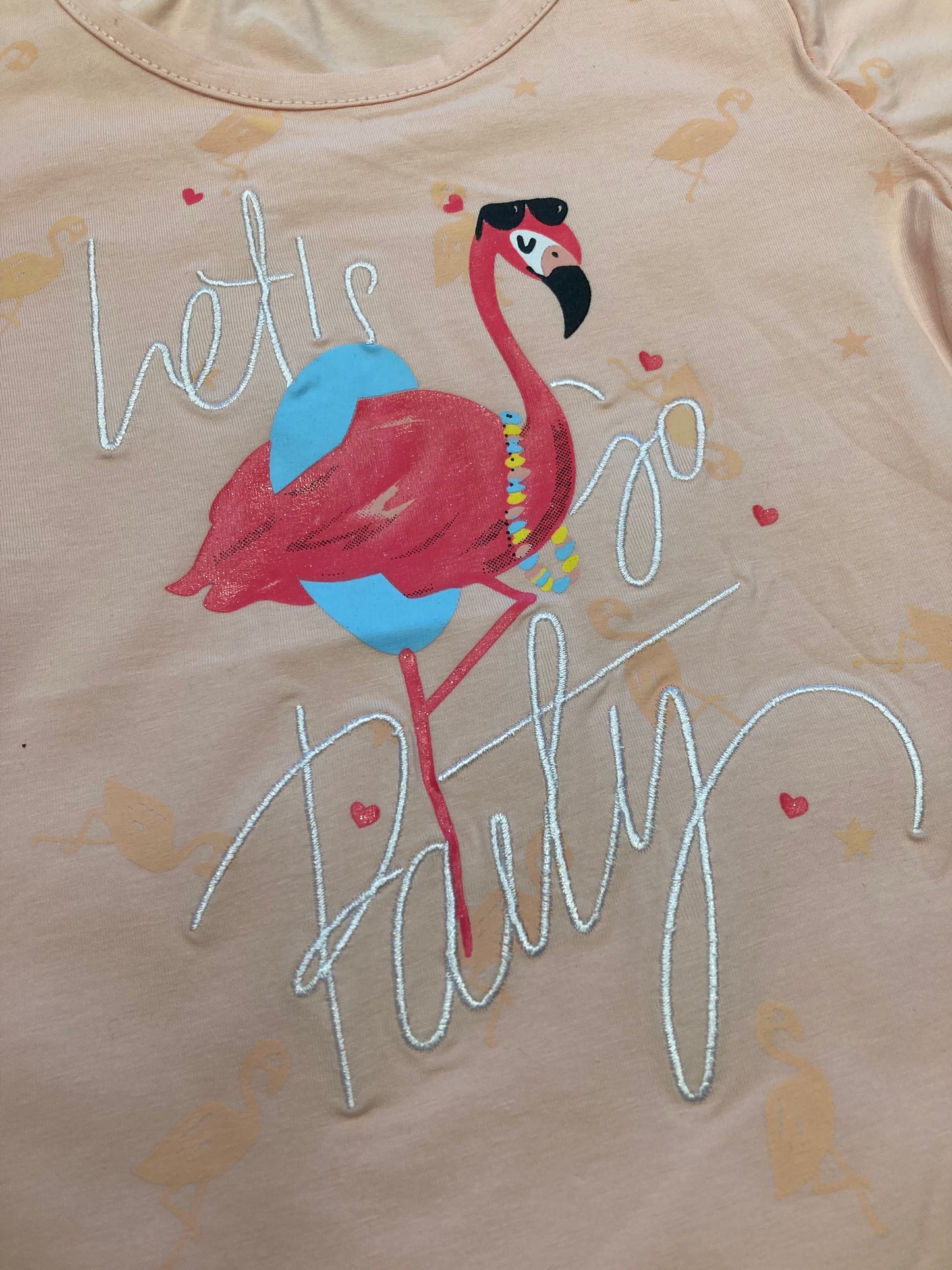 T-shirt Flamingo zalmroze