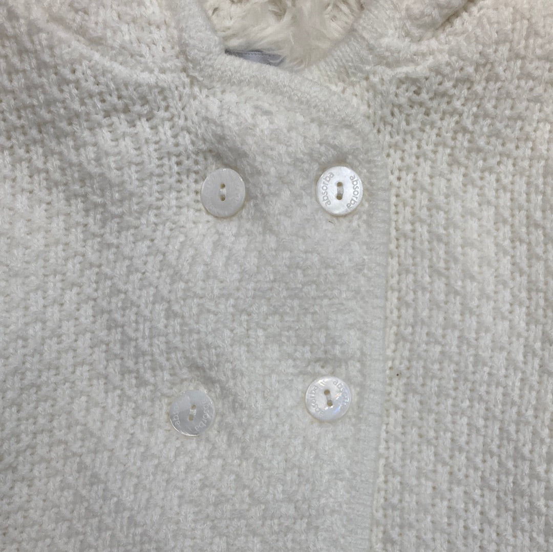 Manteau ecru teddy