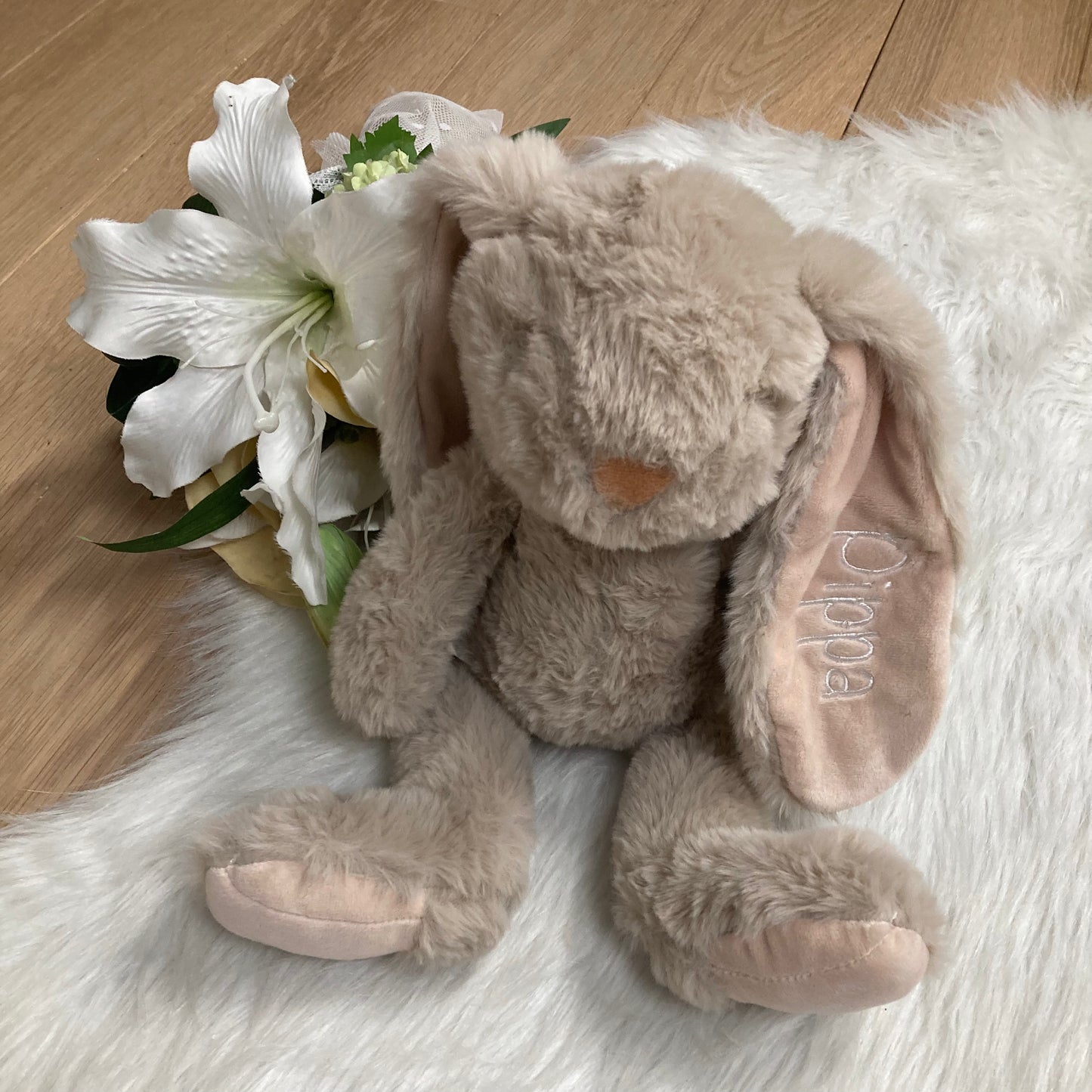 Sandy Bunny met naam | Gepersonaliseerde