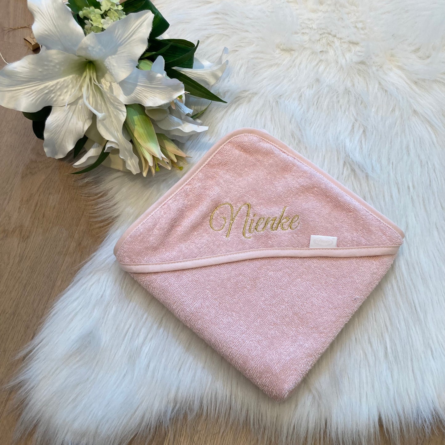 Babycape lichtroze