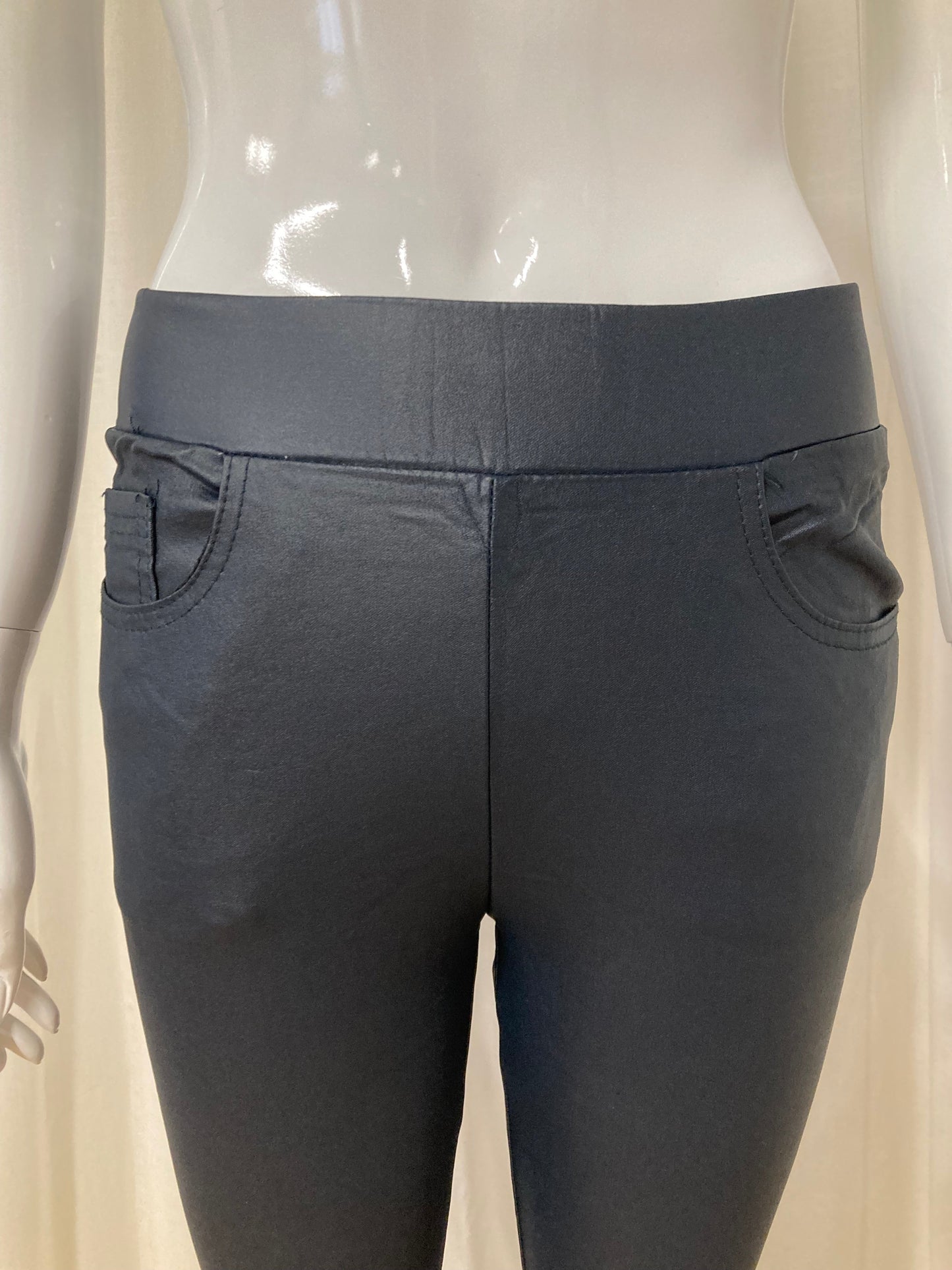 Navyblack leader pants 6891-2