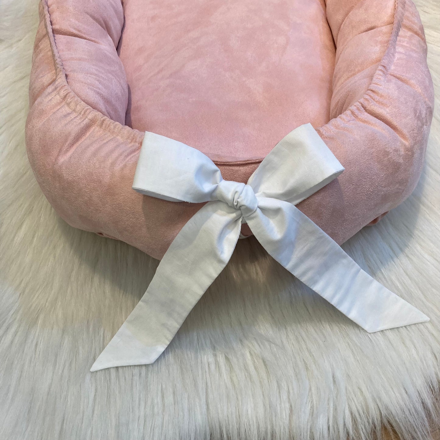 Babynestje suède roze