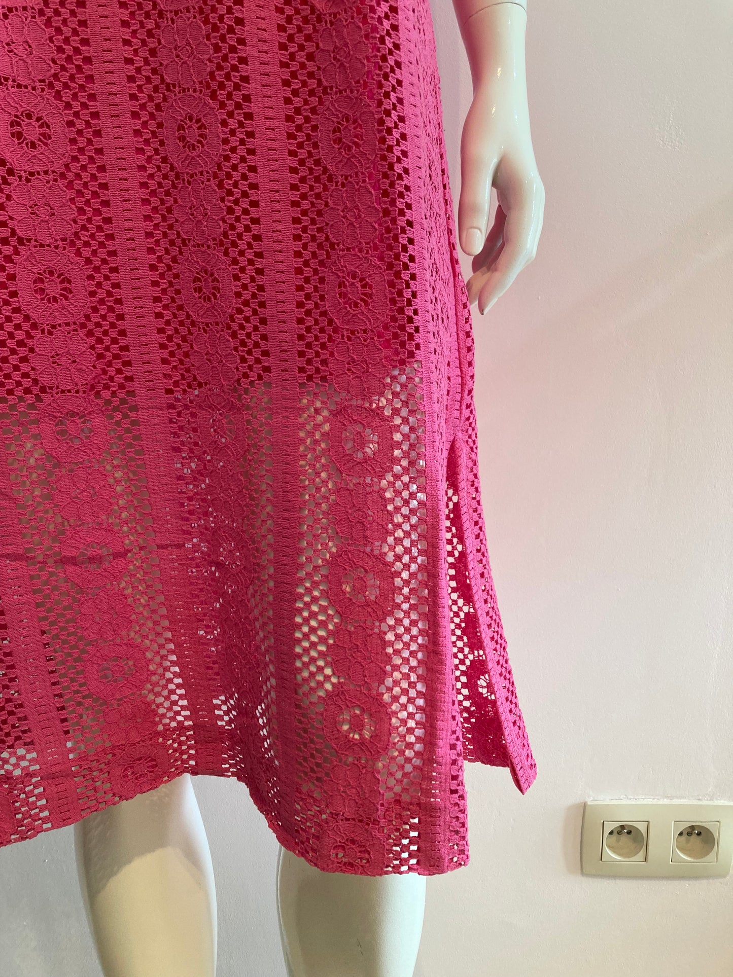 Lace dress pink
