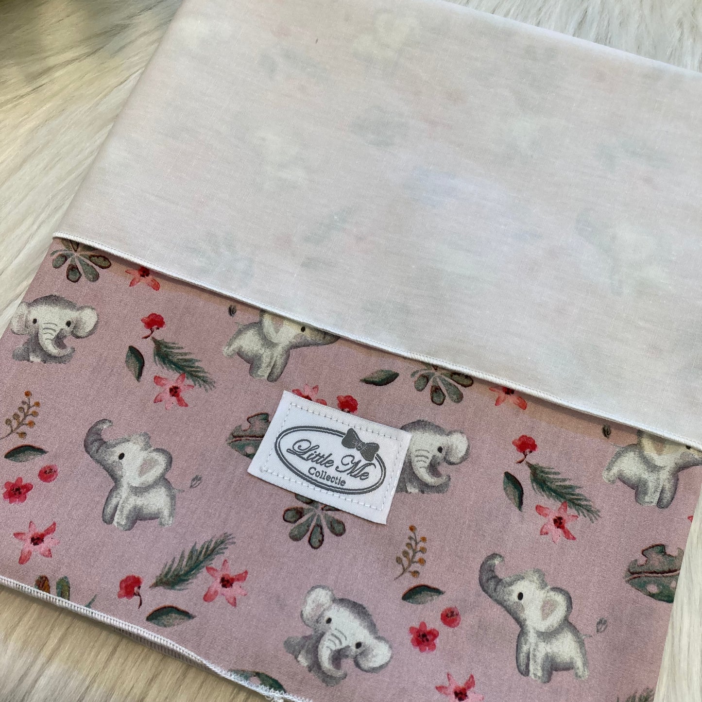 Laken Elefant Roze (75x100cm)