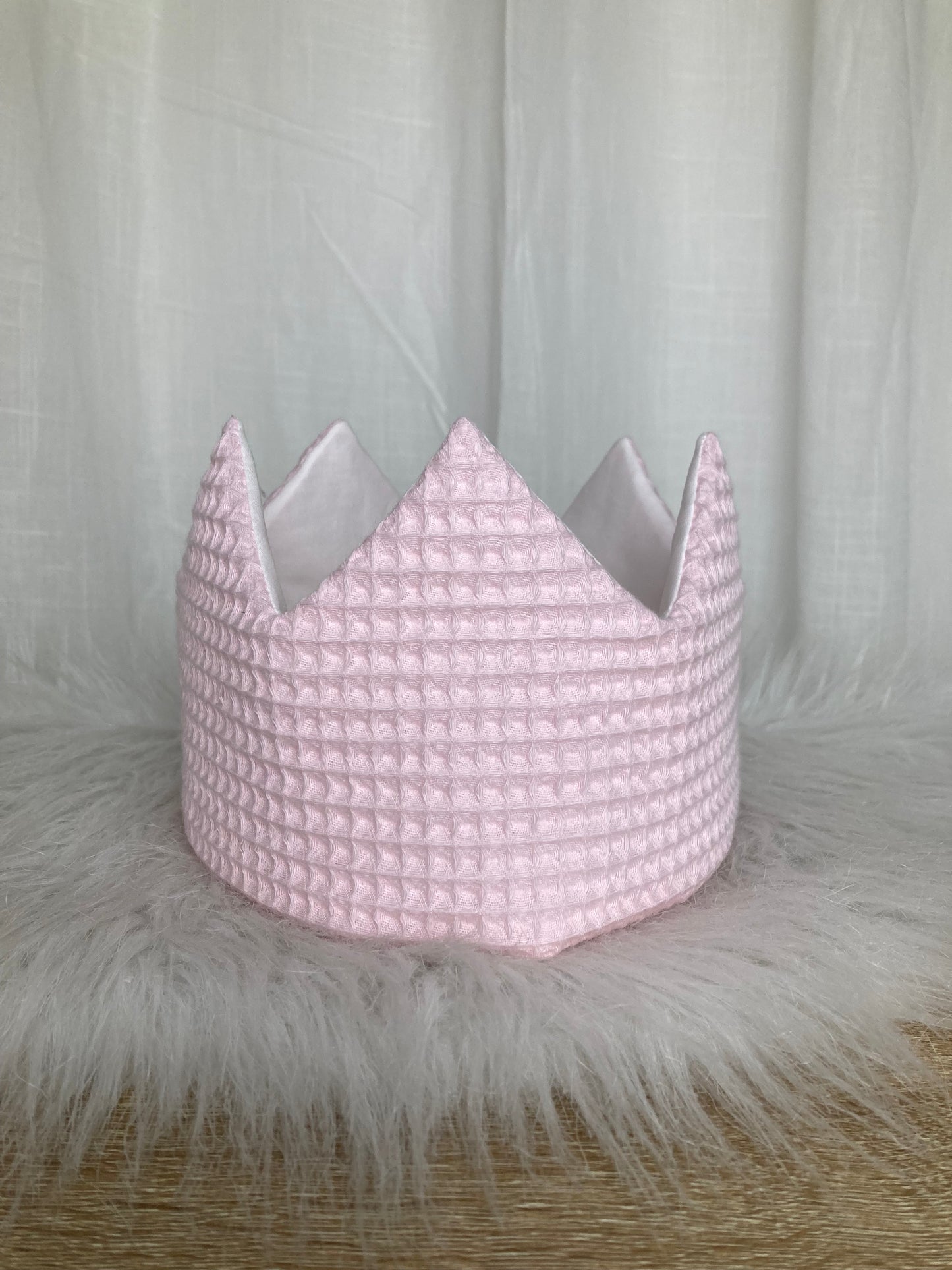 Verjaardagskroon Warm wafel lichtroze