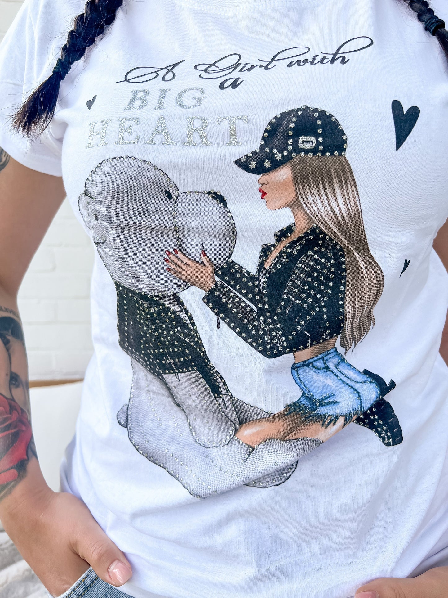 T-shirt A girl with a big heart
