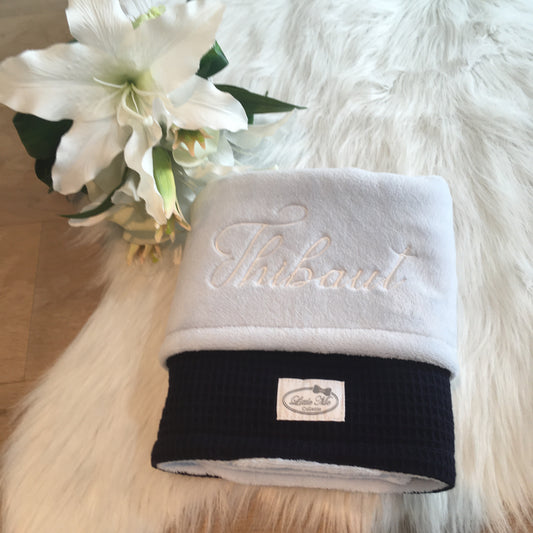 Mix and Match Warm Wafel Winterdekentje met naam | Gepersonaliseerde |