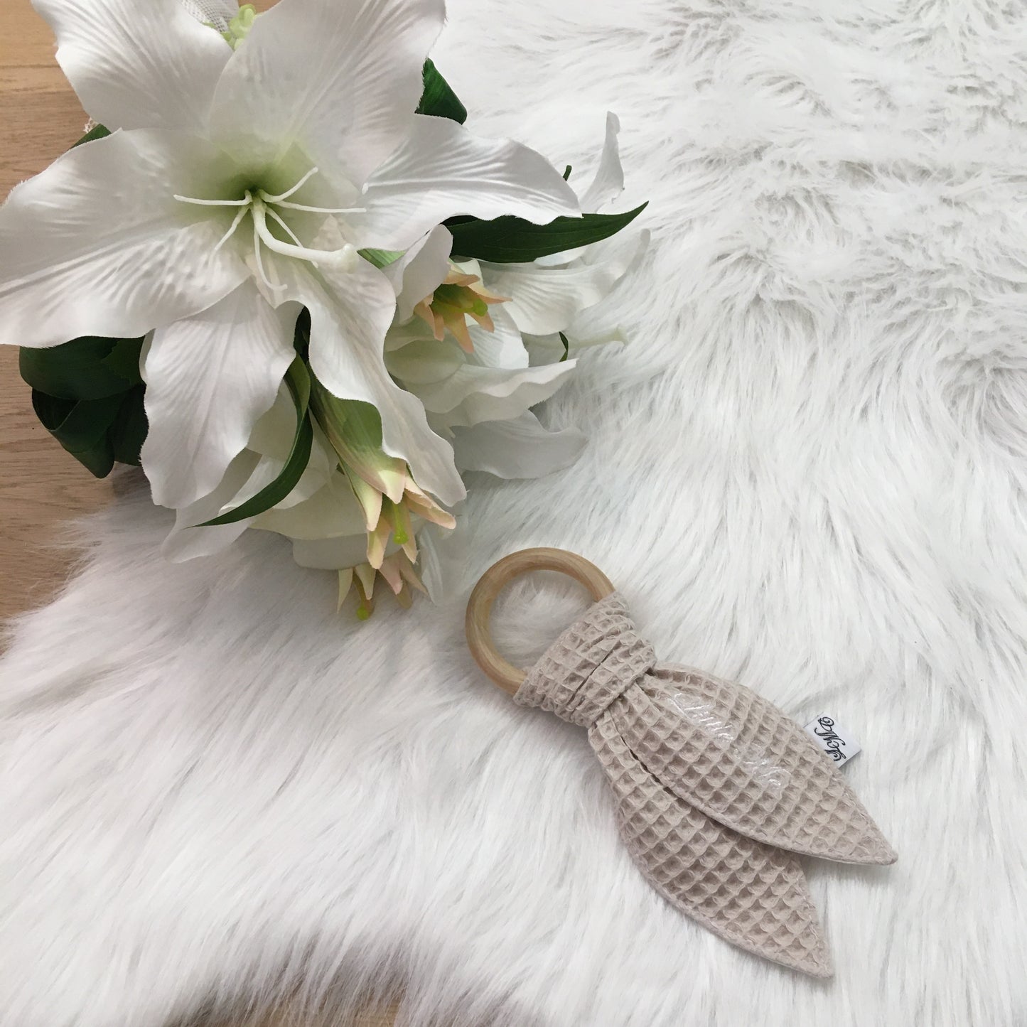 Bijtring Wafel beige