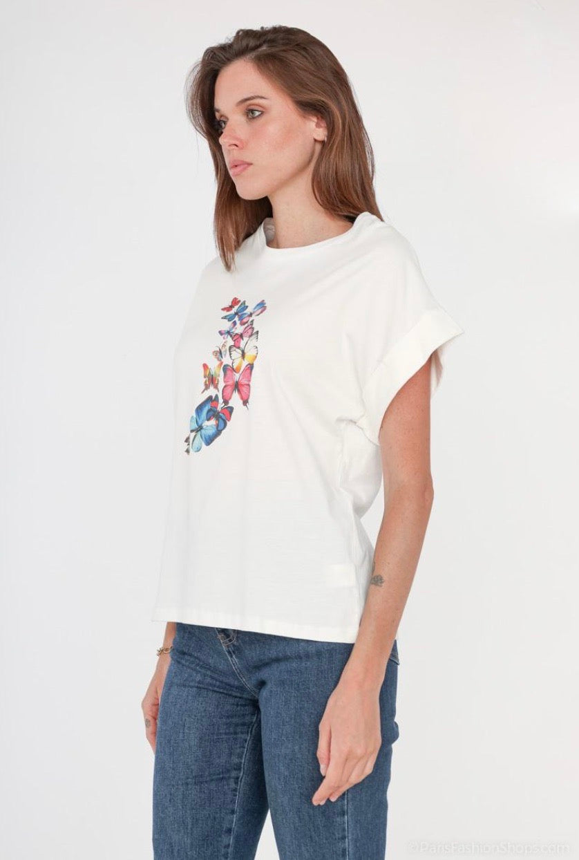 T-shirt with butterfly