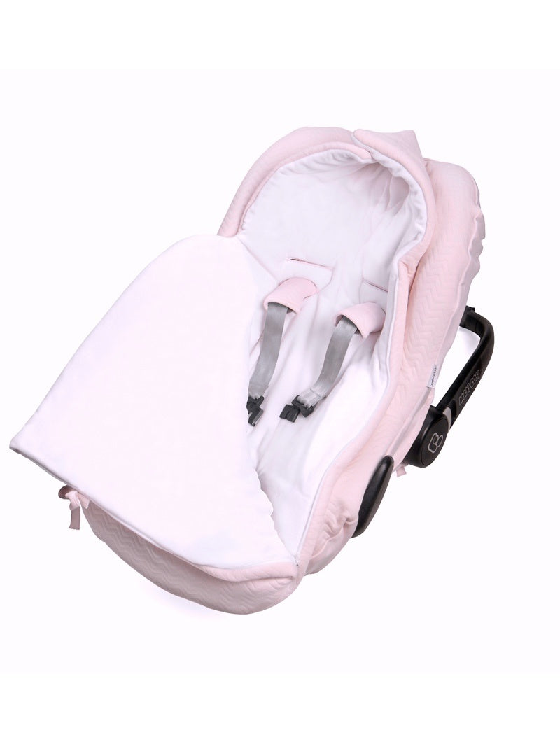 Voetenzak Chevron Light Pink