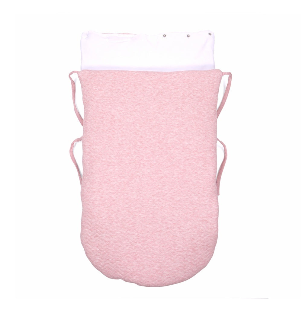 Voetenzak Chevron Pink Melange