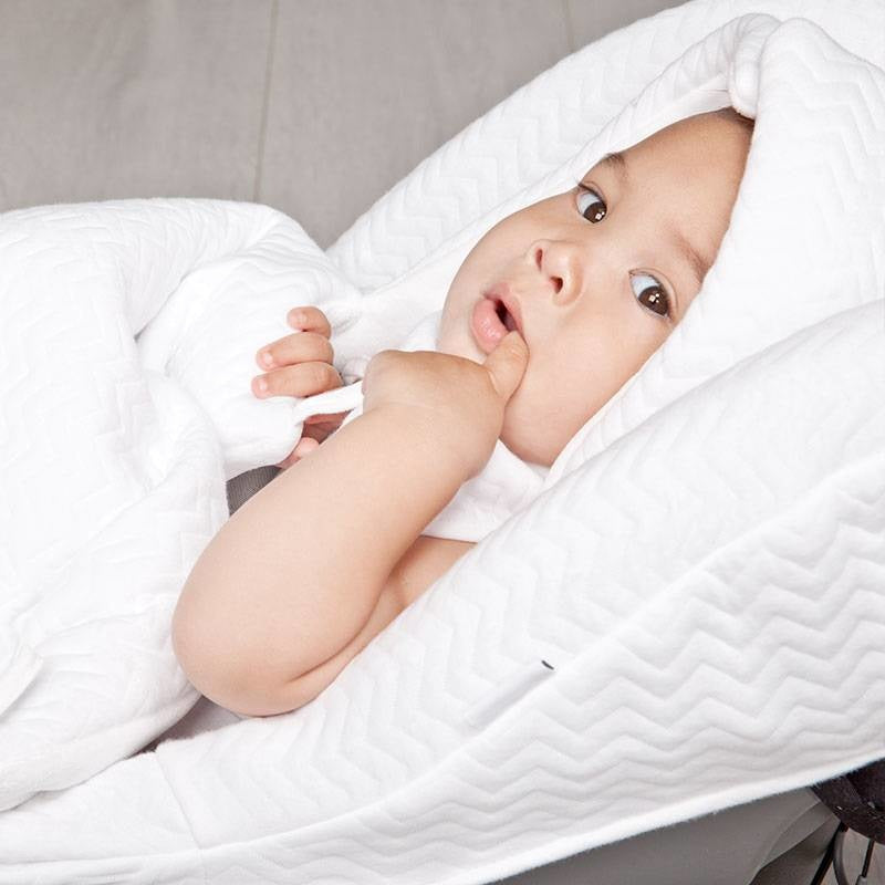 Voetenzak Chevron White