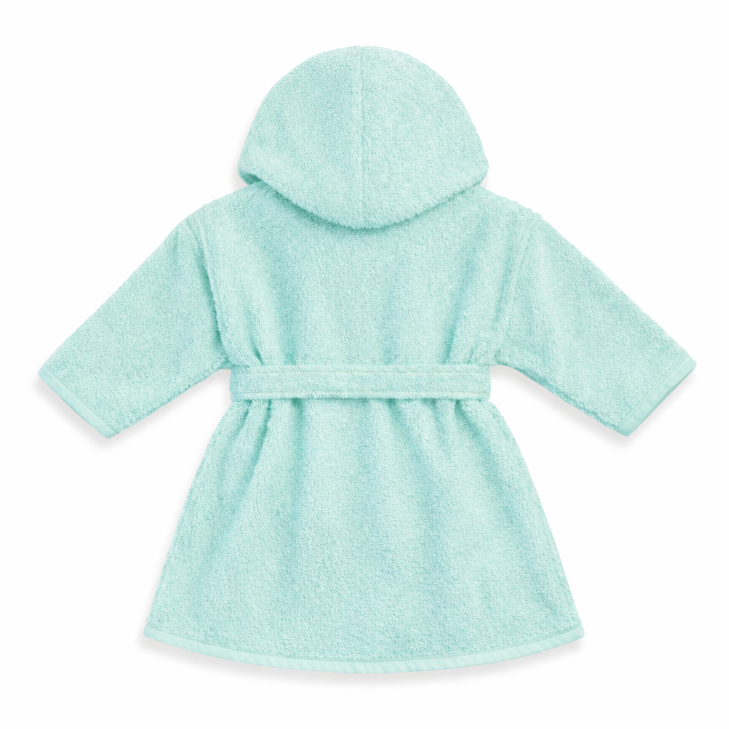 Baby badjas met naam | Gepersonaliseerde | soft mint
