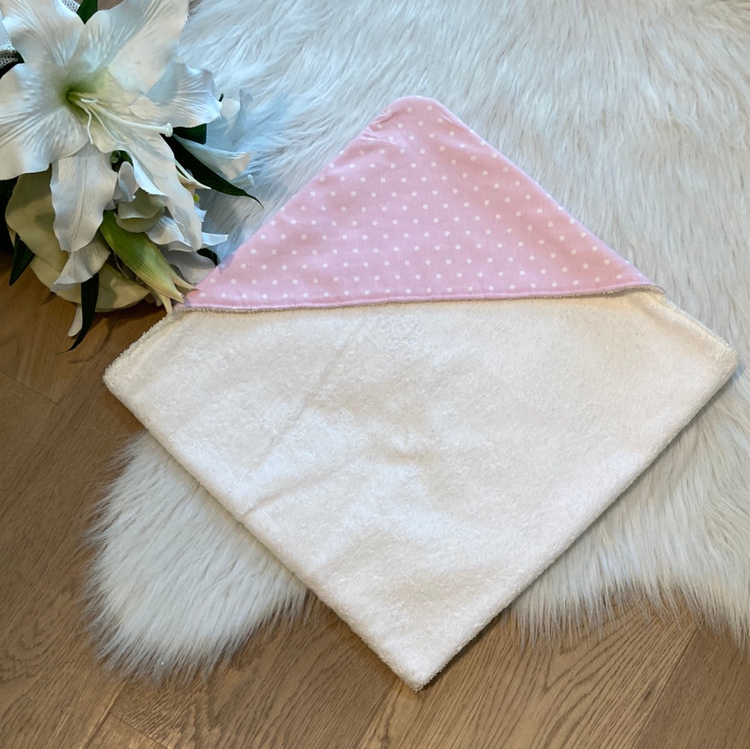 Babycape dots lichtroze 🛒