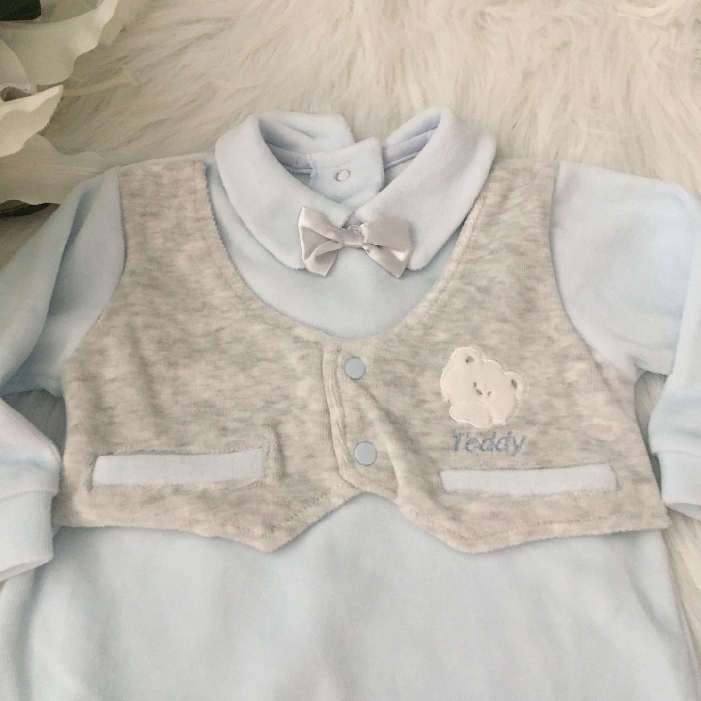 Kruippakje blauw just too cute