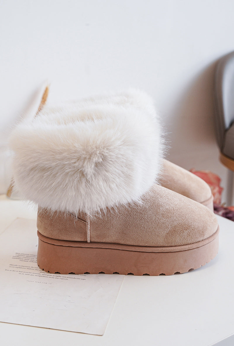 Boots Fluffy beige