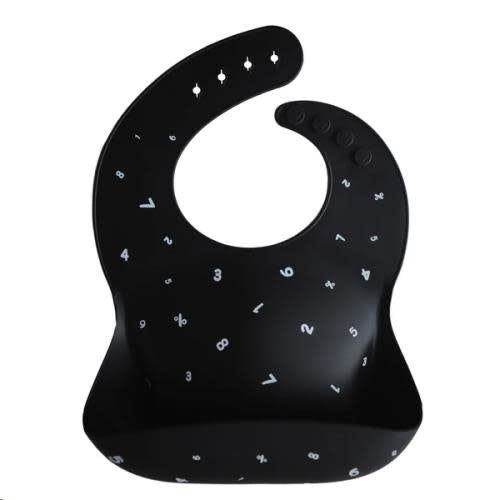 Mushie - Silicone Slab Pattern Black Numbers