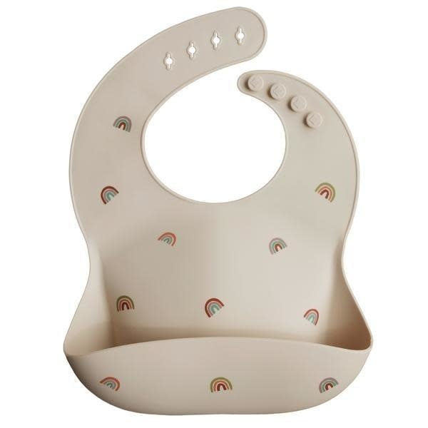 Mushie - Silicone Slab Pattern Rainbow