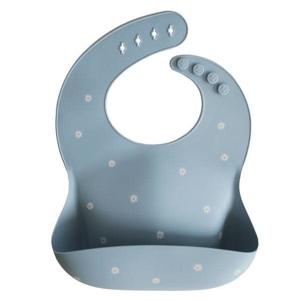 Mushie - Silicone Slab Pattern White Daisy
