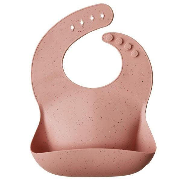 Mushie - Silicone Slab Pattern Peach Terrazzo