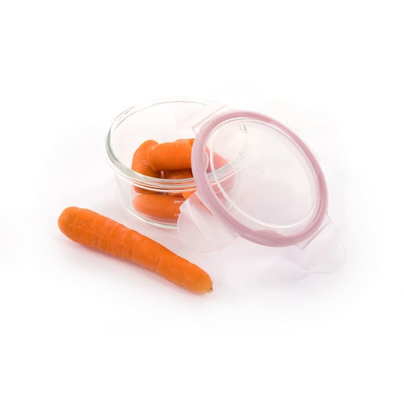 B-Bowls Glass Wit-Grijs-Roze 360ml (3stuks)