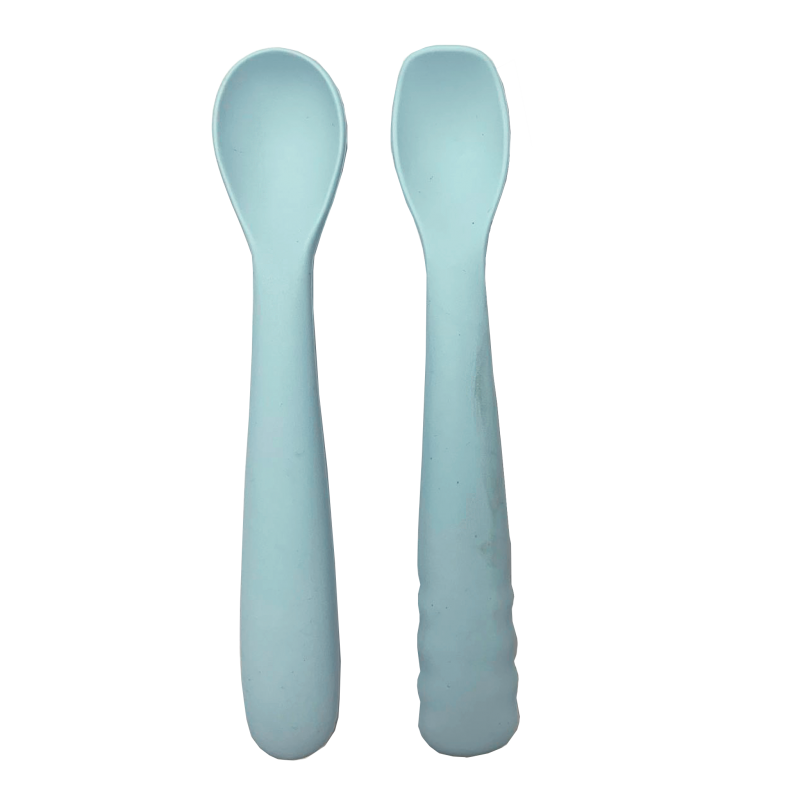 B-Spoon shape set 2pcs. blue - Silicone
