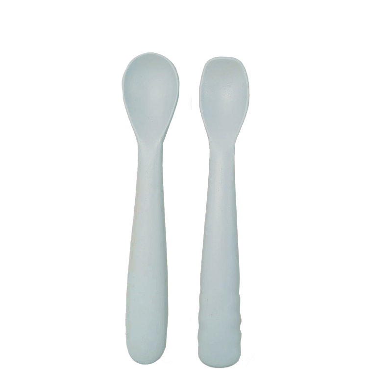 B-Spoon shape set 2pcs. Grey - Silicone