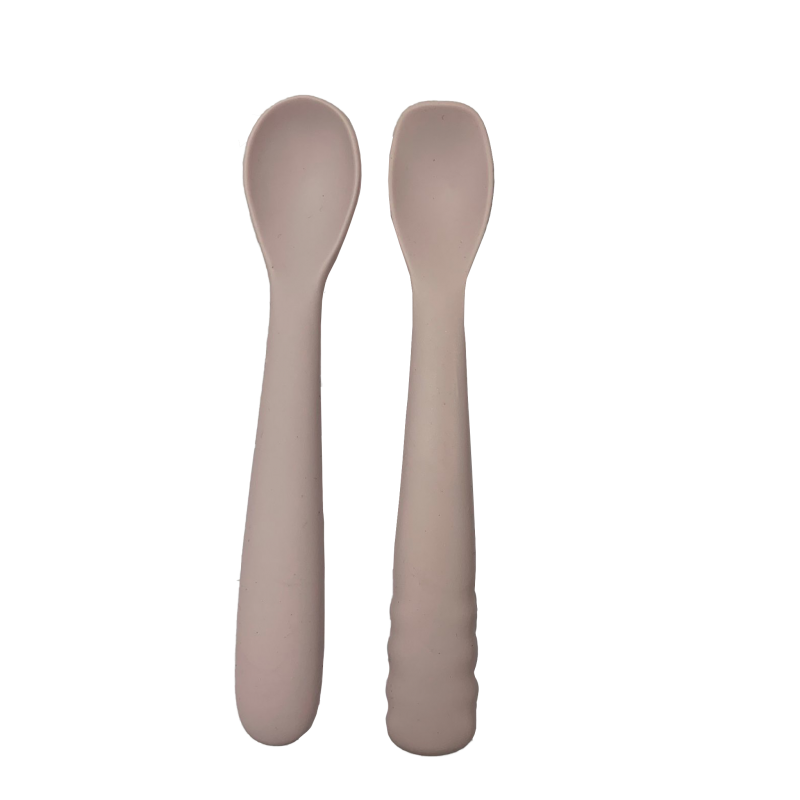 B-Spoon shape set 2pcs. pink - Silicone