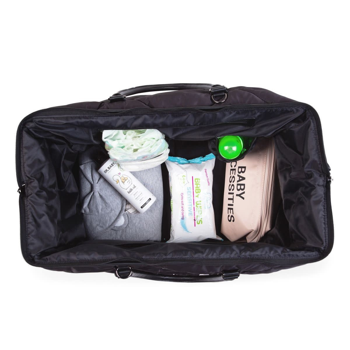 Mommy Bag Verzorgingstas - Gewatteerd - Zwart