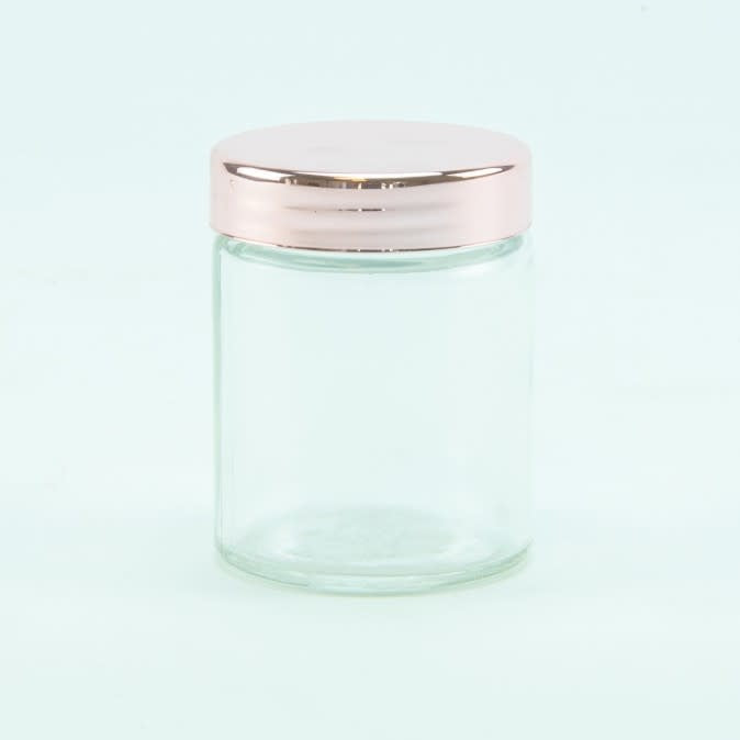 Cylinderpotje transparant schroefdeksel 80ml