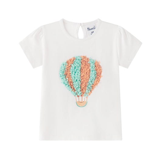 T-shirt met luchtballon voor babymeisjes