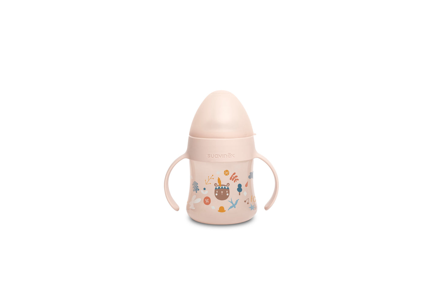 Suavinex - Feeding - Forest - Bottle Handles -Non Spill Spout 150ml - Pink