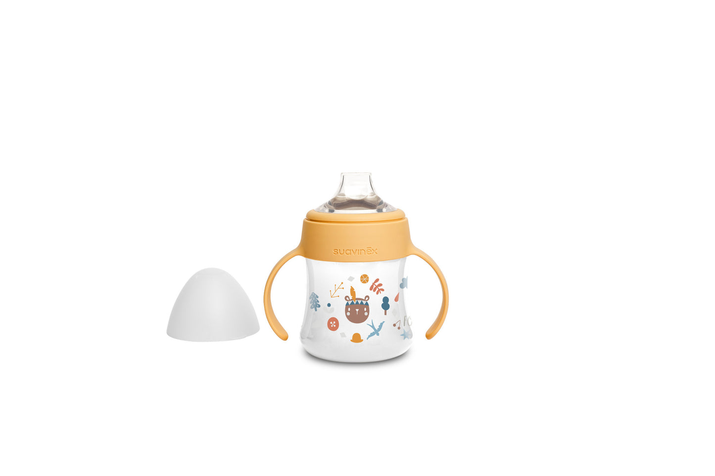 Suavinex - Feeding - Forest - Bottle Handles -Non Spill Spout 150ml - Yellow