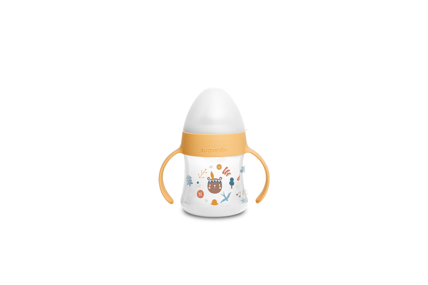 Suavinex - Feeding - Forest - Bottle Handles -Non Spill Spout 150ml - Yellow
