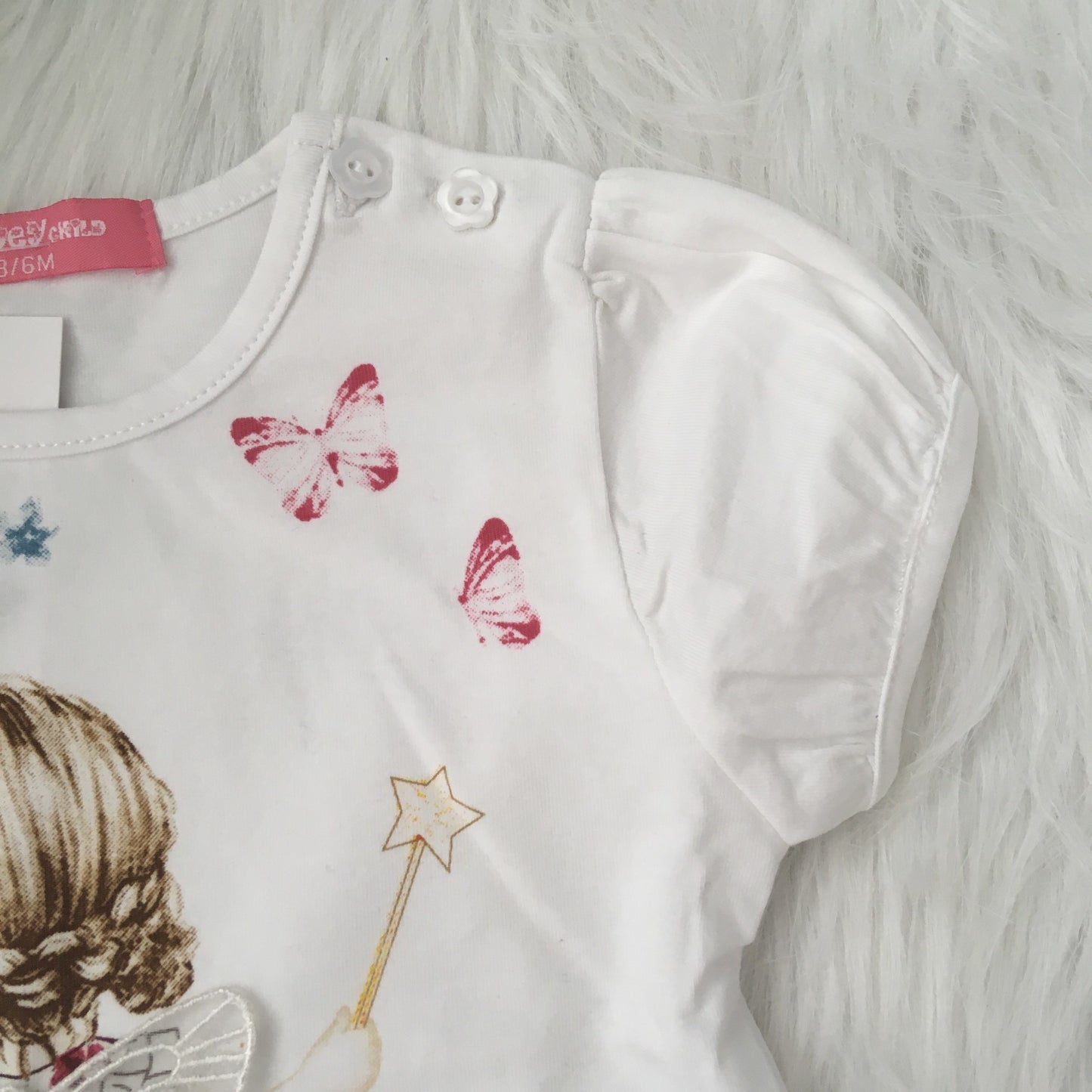 T-shirt met engelvleugels