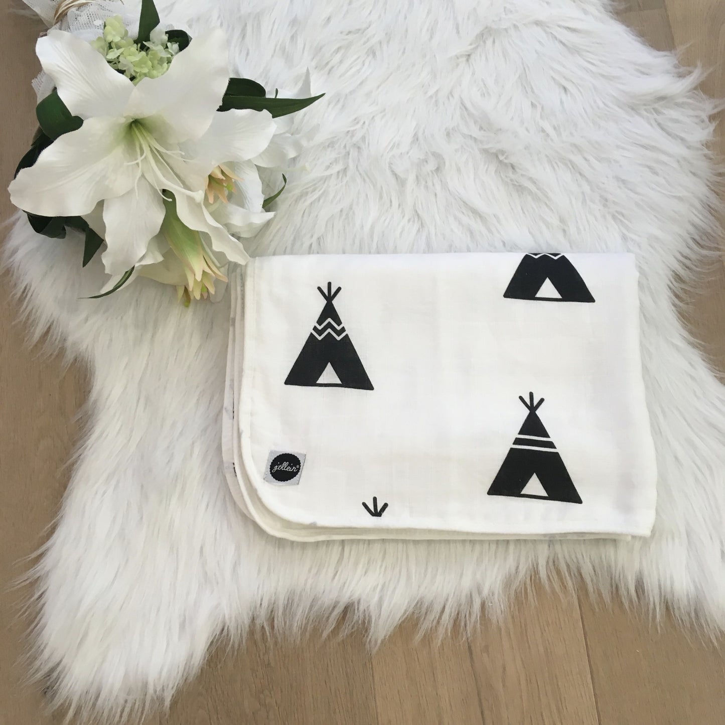 Deken 120x120 indians tipi/pijlen 🛒