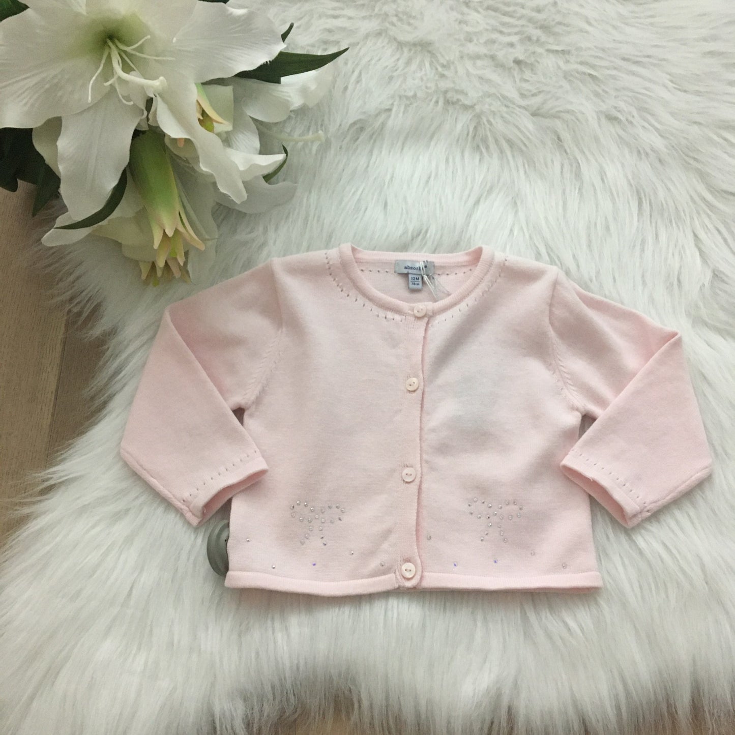 Cardigan strikjes roze