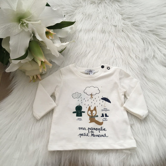 T-shirt ma panoplie de petit renard ecru
