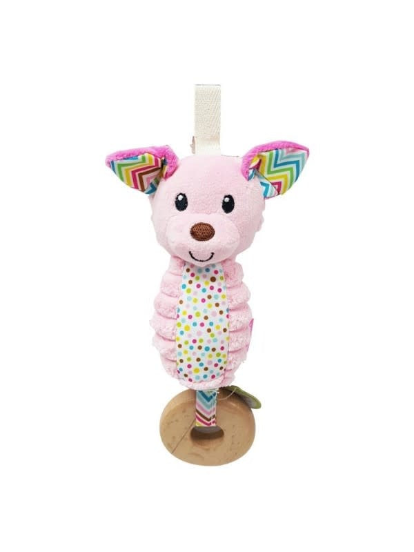 Infantino - Soft - Chime - Pink dog