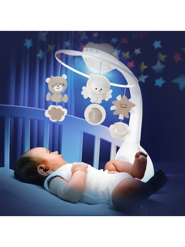 Infantino - WOM - Musical 3 in 1 projector mobile - Grey