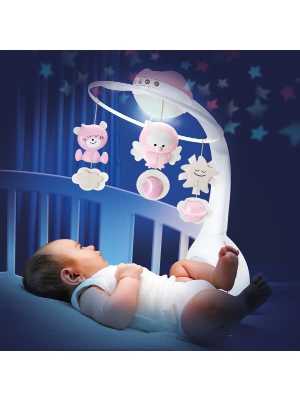 Infantino - WOM - Musical 3 in 1 projector mobile - Pink