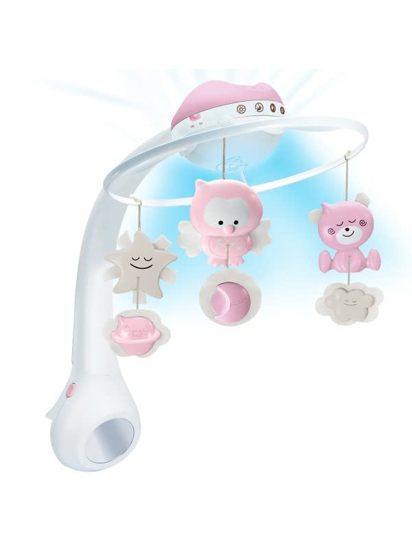 Infantino - WOM - Musical 3 in 1 projector mobile - Pink