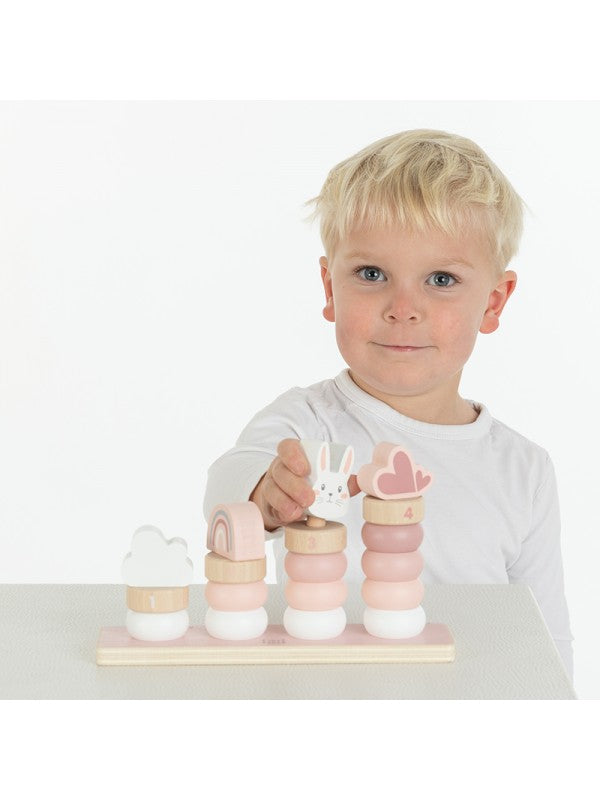 Kleine Stapelringen Roze