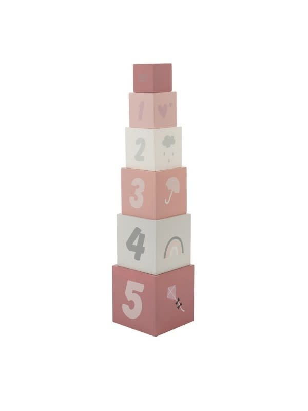Stapelblokken Nummers Roze
