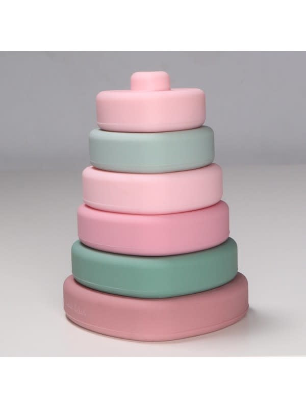 Label Label - Stacking Toy - Heart - Pink