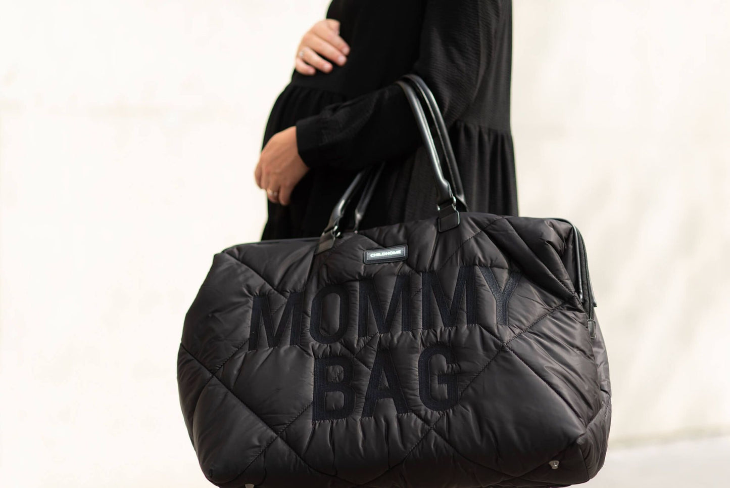 Mommy Bag Verzorgingstas - Gewatteerd - Zwart