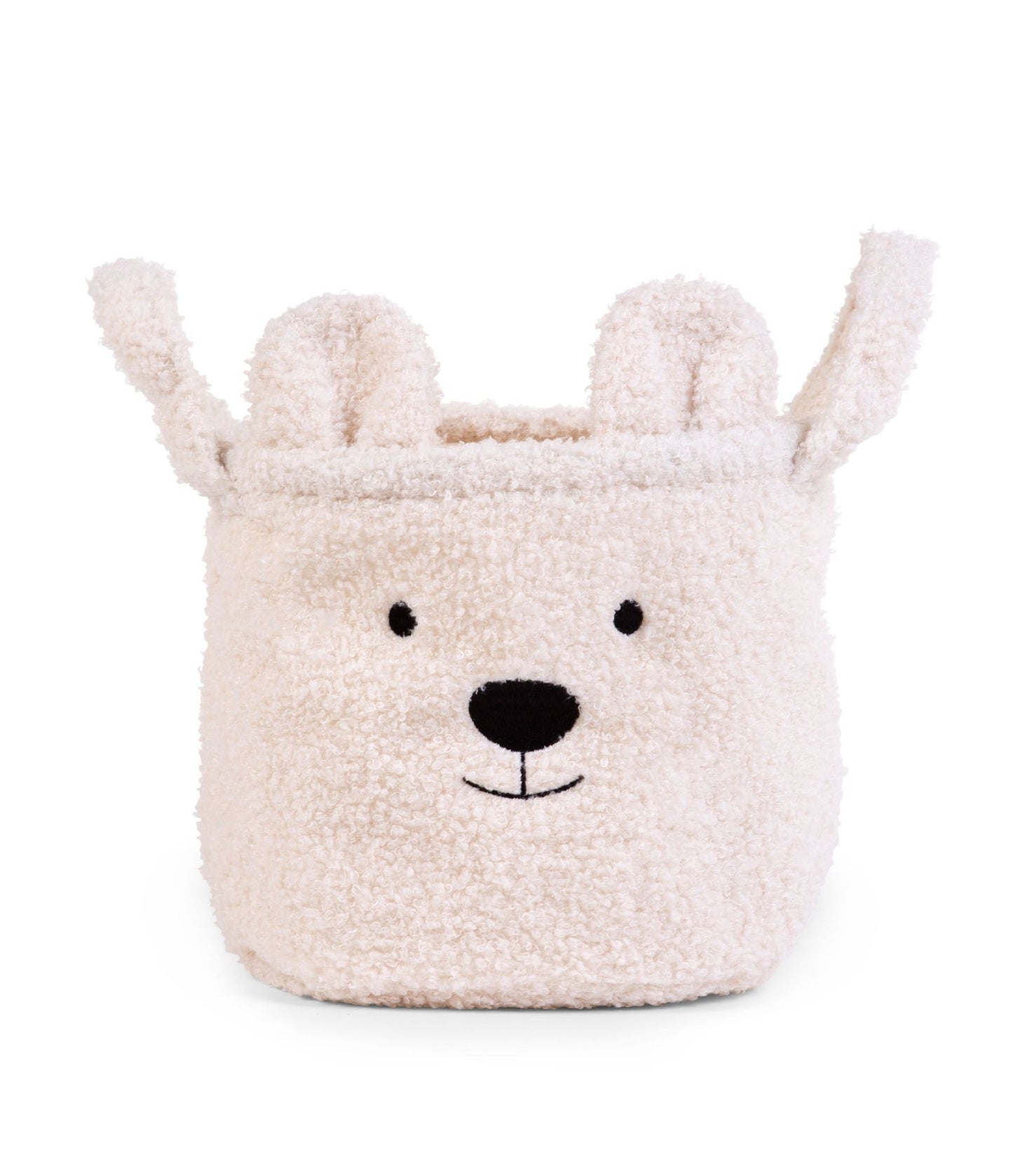 Opbergmand - 25x20x20 Cm - Teddy - Ecru